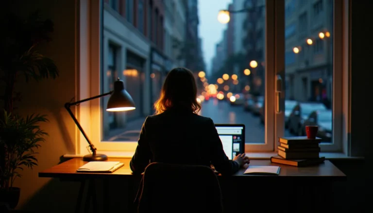 Une personne lisant un article sur Medium depuis son ordinateur portable, illustrant la question medium comment savoir combien de lecteurs ont lu un texte